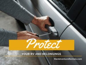 Person using a screwdriver to secure a vehicle door.